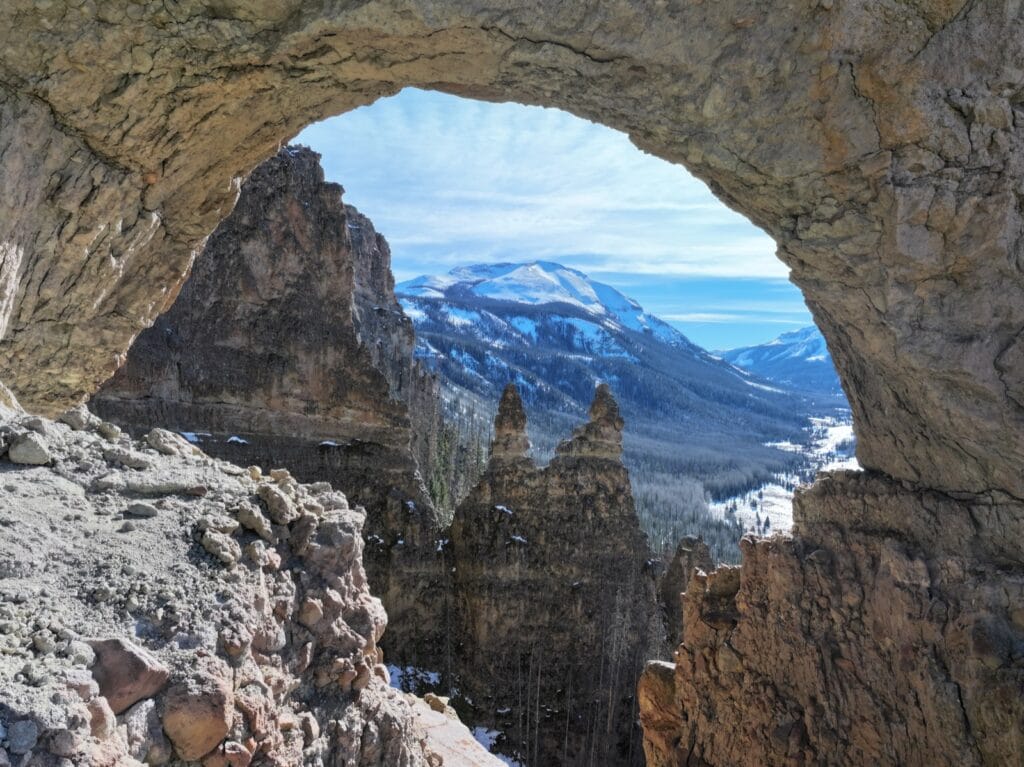 Geological Wonder, Rhoda's Arch, viewed from Red Mountain Ranch, a Colorado Ranch for sale